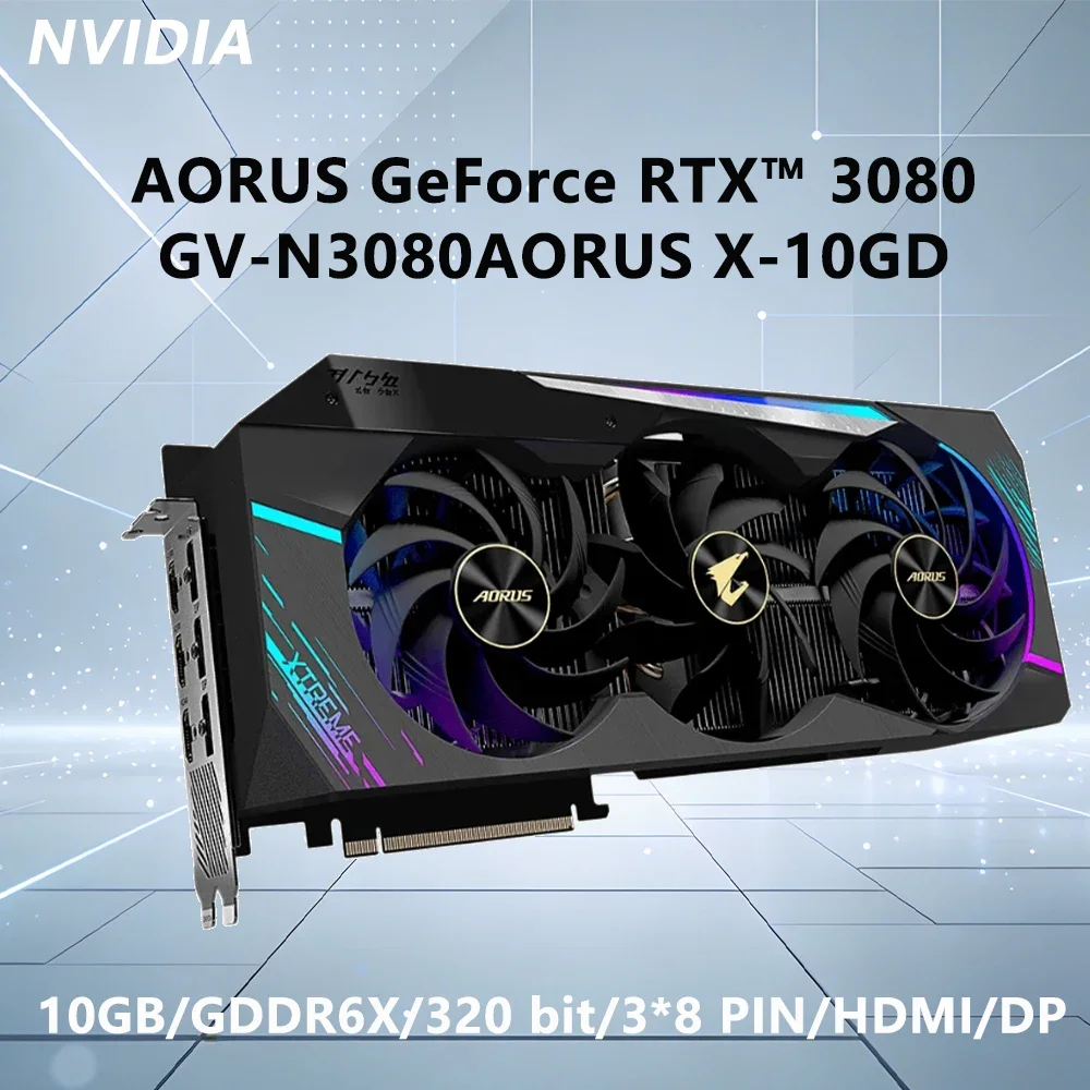 Placa de vídeo GIGABYTE NVIDIA - Rtx 3080 10Gb Gpu avaliação e preço